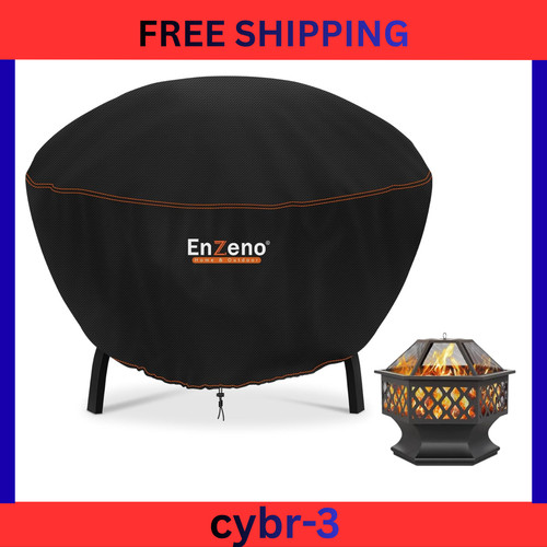 Round fire pit - fire, cover